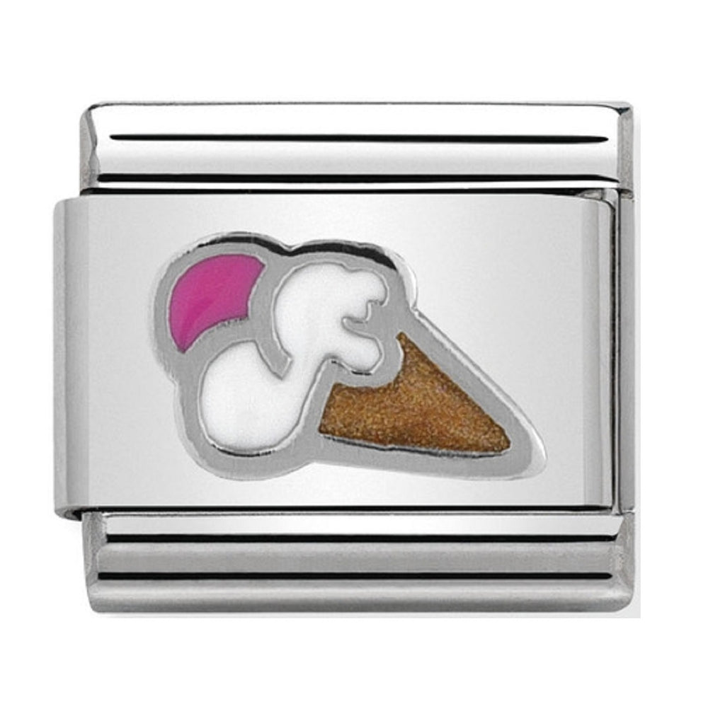Nomination Link Silver and Enamel Ice Cream