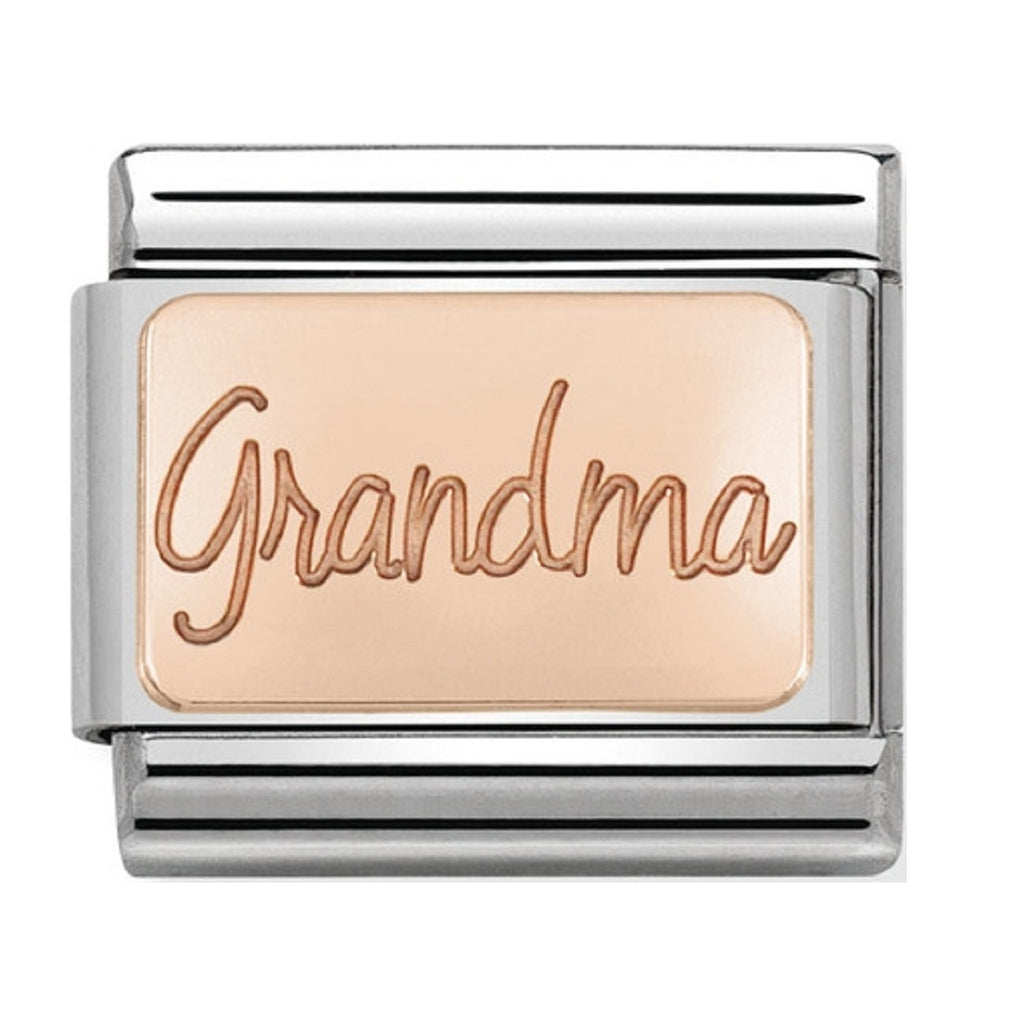 Nomination Link Rose Gold Grandma plate