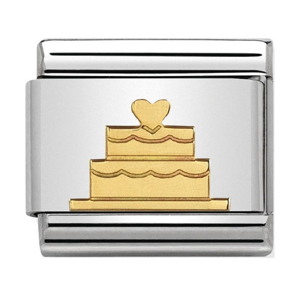 Nomination Link 18ct Gold Tiared Cake