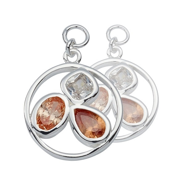 Nikki Lissoni Silver Plated Simplicity Earring Coins