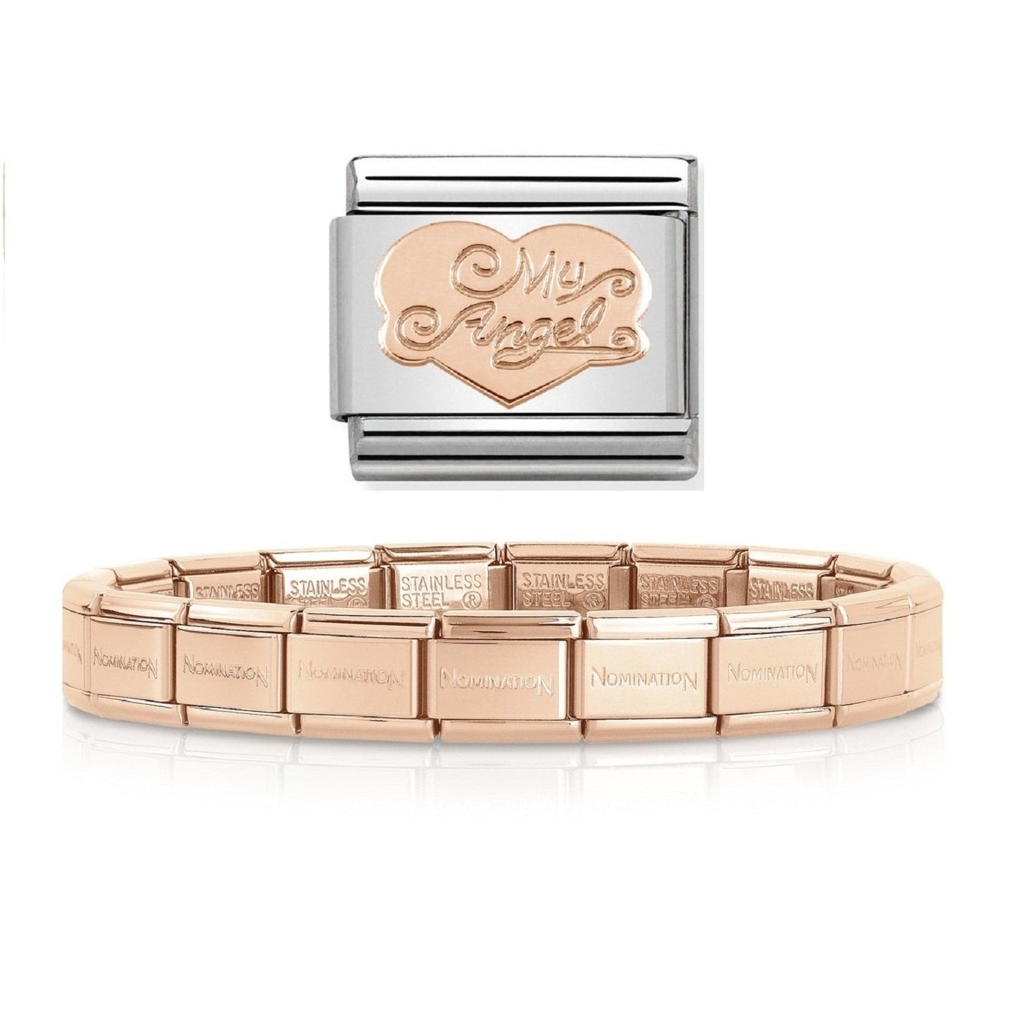 NOMINATION Starter Bracelet Rose Gold My Angel Heart