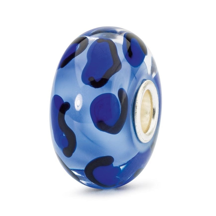 Trollbeads Silver & Glass  Sapphire Cheetah 