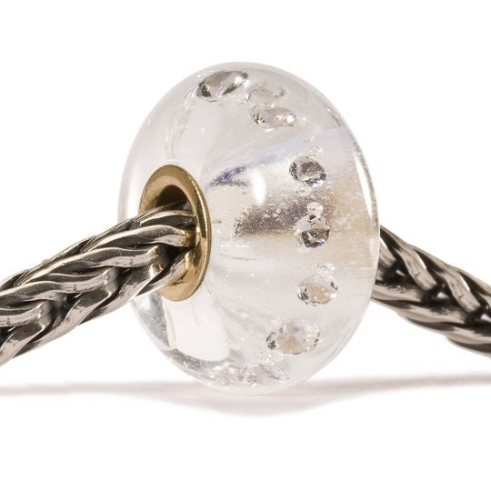 Trollbeads Charm Gold & Glass Diamond
