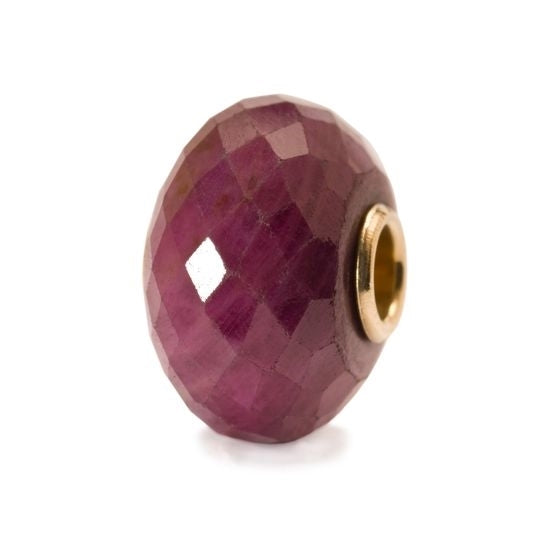 Trollbeads Charm Ruby with Gold