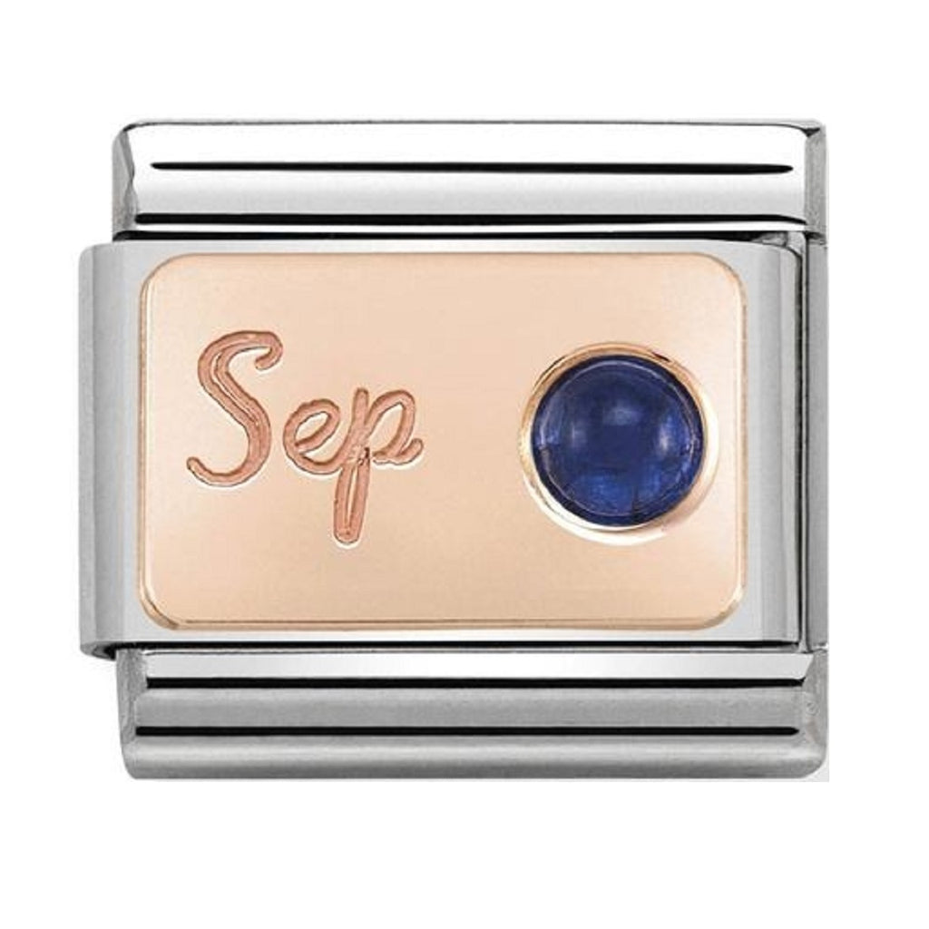 Nomination Rose Gold and Sapphire September