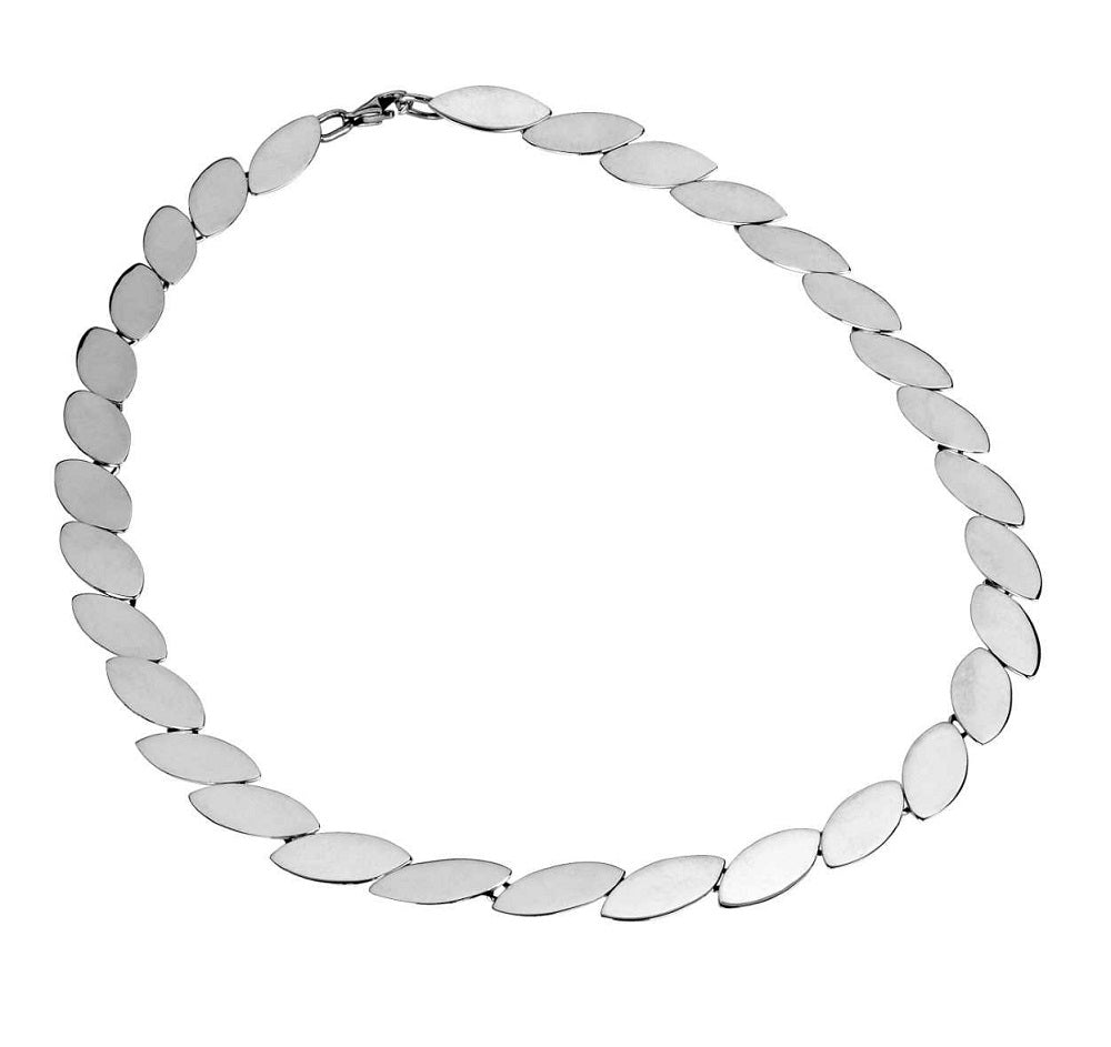 Tianguis Jackson Silver Oval Links Necklace 