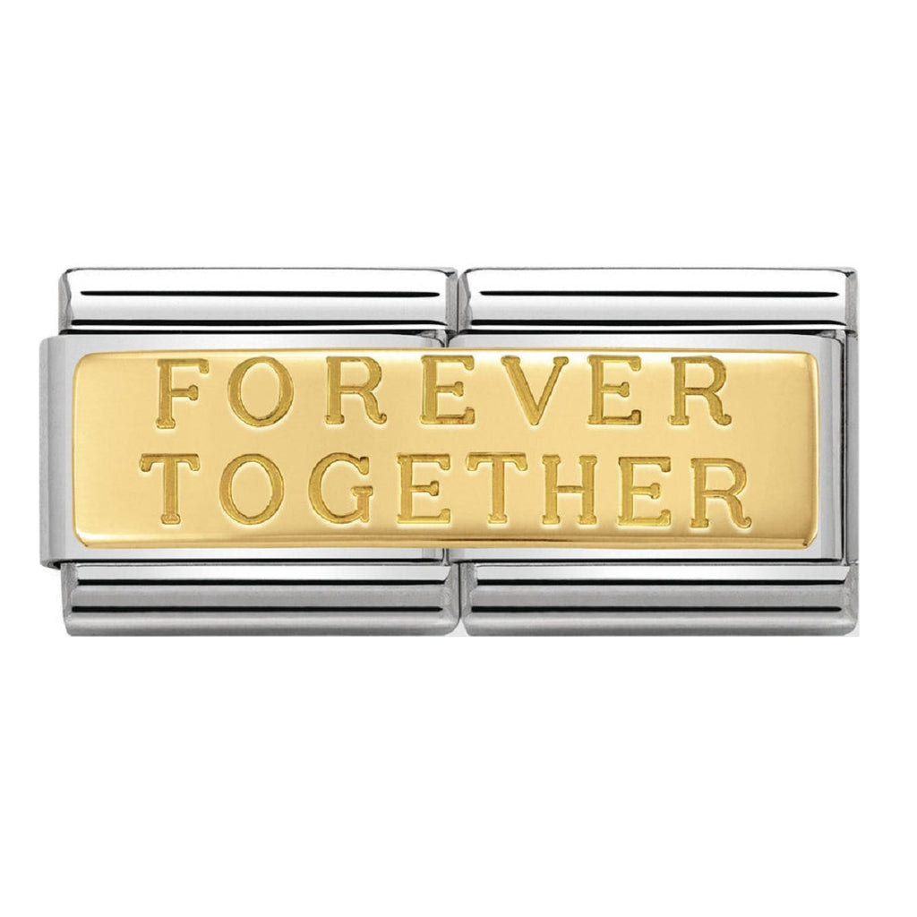 NOMINATION Charm double 18ct Gold Forever Together