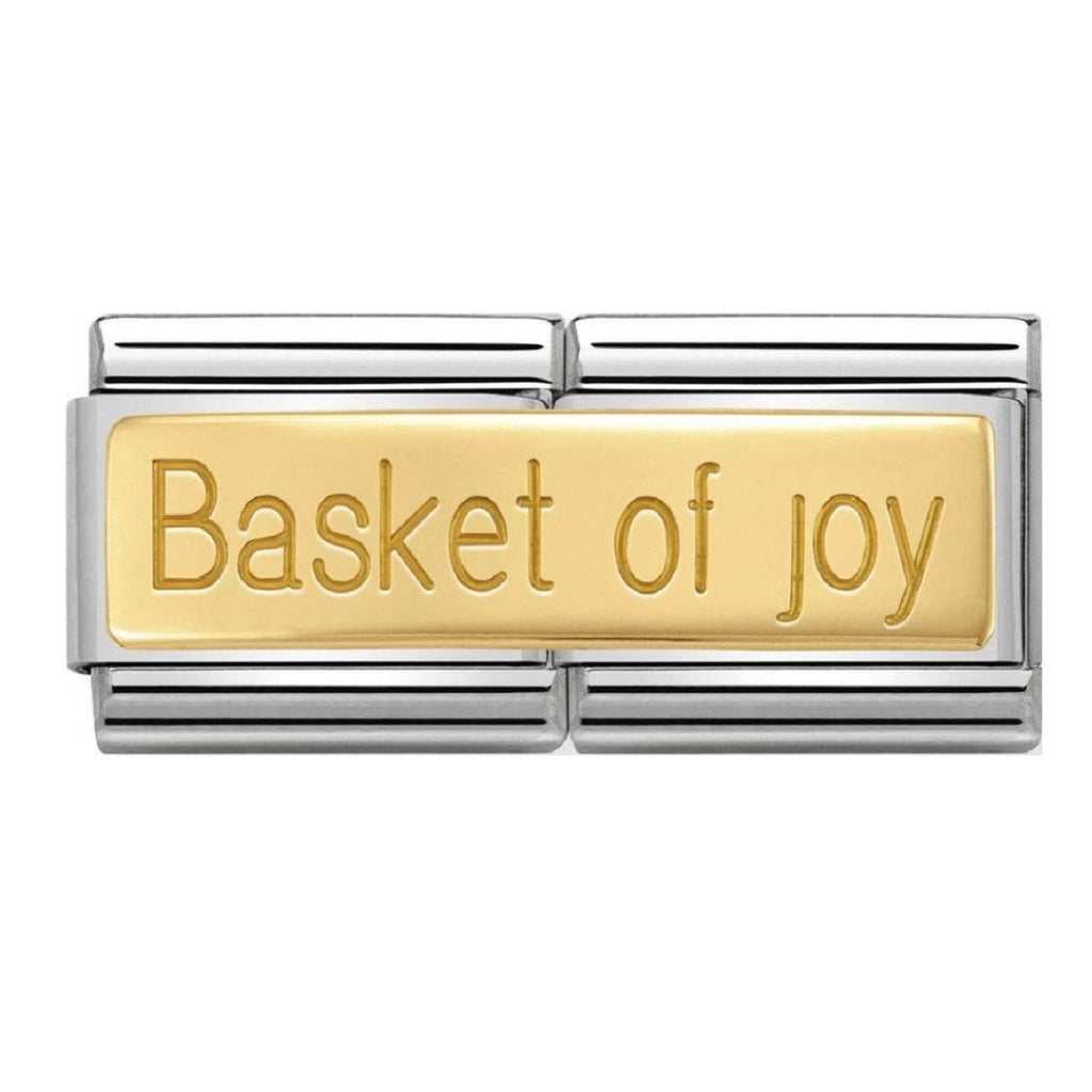 NOMINATION Charm double 18ct Gold Basket of Joy