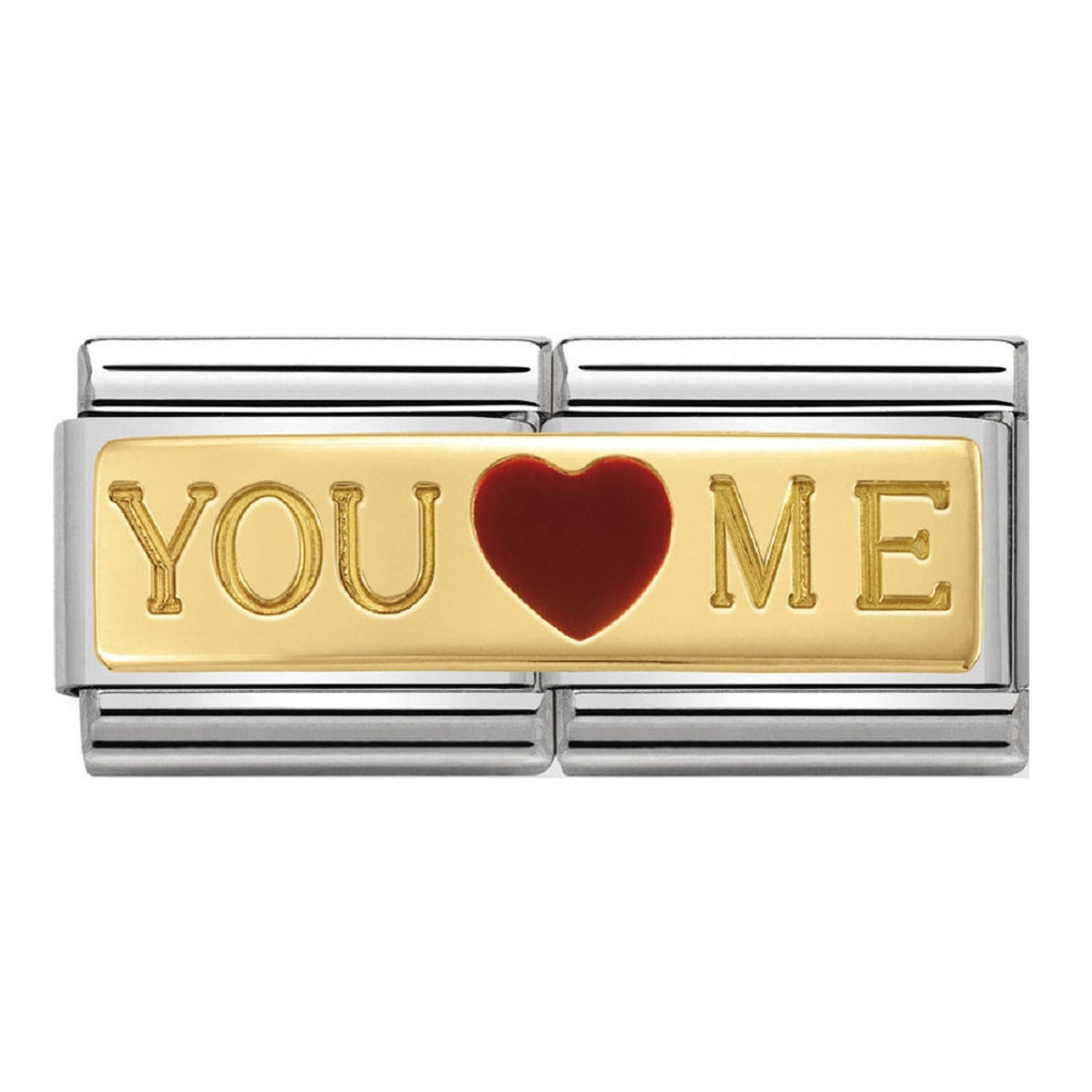 NOMINATION Charm Double 18ct Gold You and Me