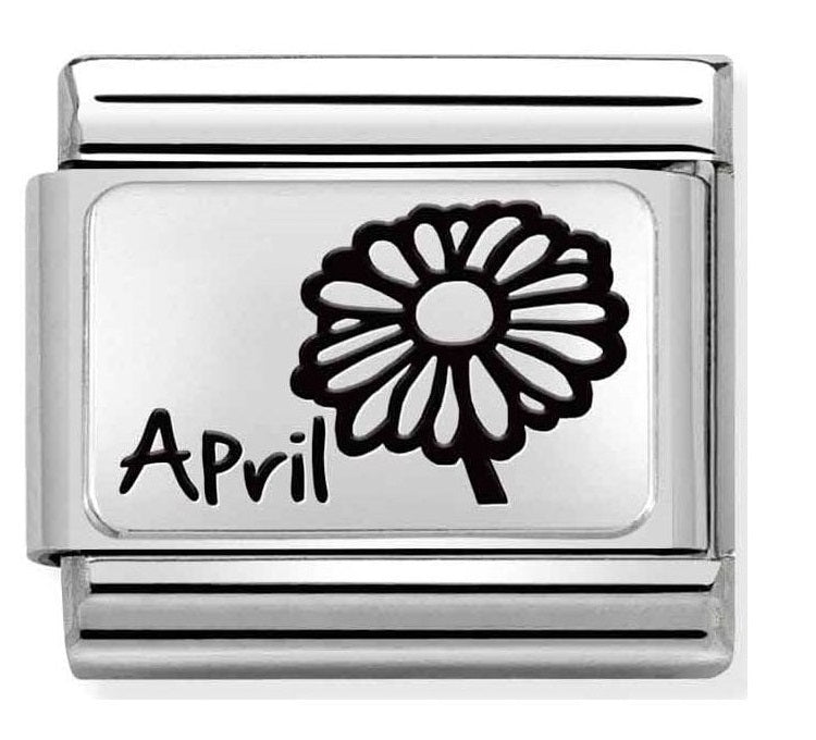 nomination april flower charm